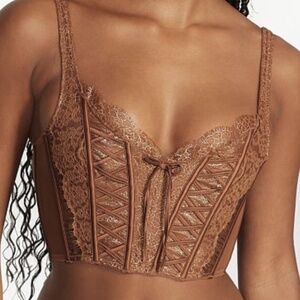 NWT Victorias secret brown corset size small DD
